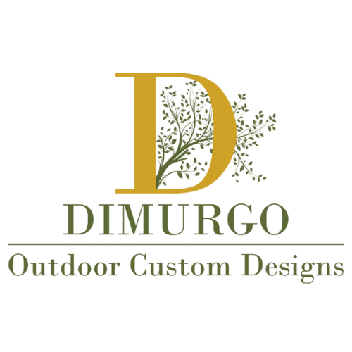 Dimurgo Outdoor Custom Designs logo with tree branch inside letter D